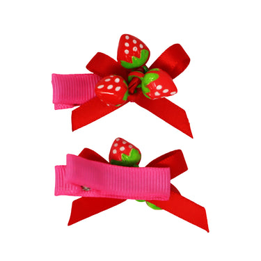 Sweet Berry Hair Clips - Pink Poppy Australia