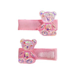 Jelly Bear Hair Clips - Pink Poppy Australia