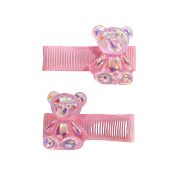 Jelly Bear Hair Clips - Pink Poppy Australia