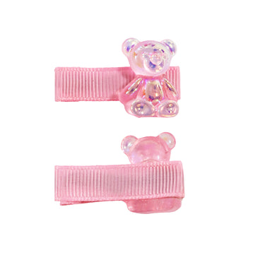 Jelly Bear Hair Clips - Pink Poppy Australia