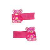 Jelly Bear Hair Clips - Pink Poppy Australia