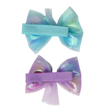 Pom Pom Bow Hair Clip - Pink Poppy Australia