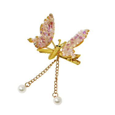 Embellished flutter Fly Hair Clip - Pink Poppy Australia