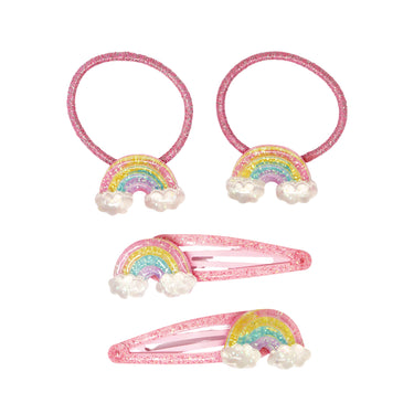 Glitter Rainbow Hair Accessories Set - Pink Poppy Australia