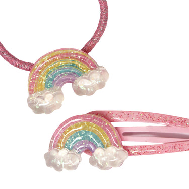 Glitter Rainbow Hair Accessories Set - Pink Poppy Australia