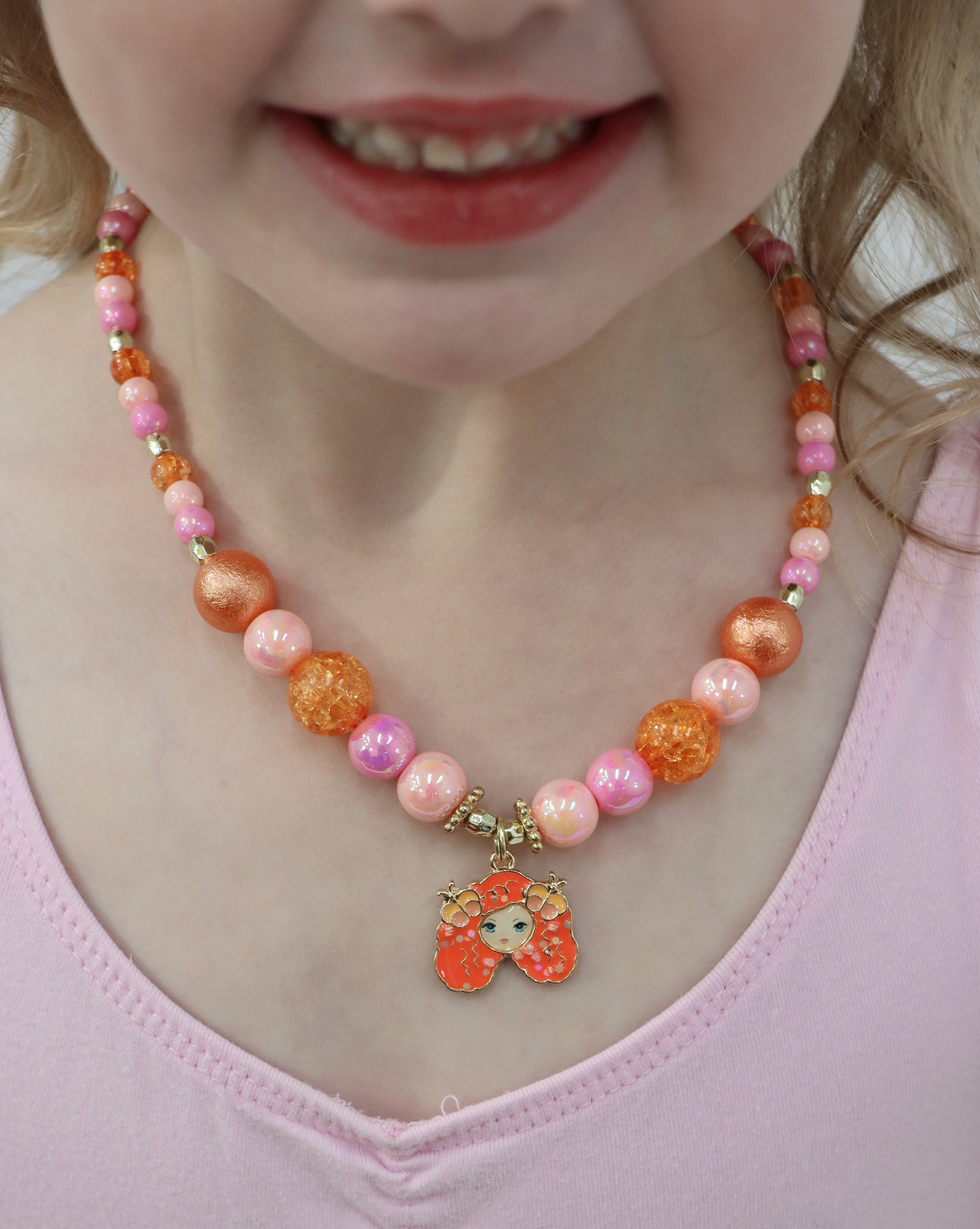 Emma Memma Necklace and Bracelet Set - Pink Poppy Australia