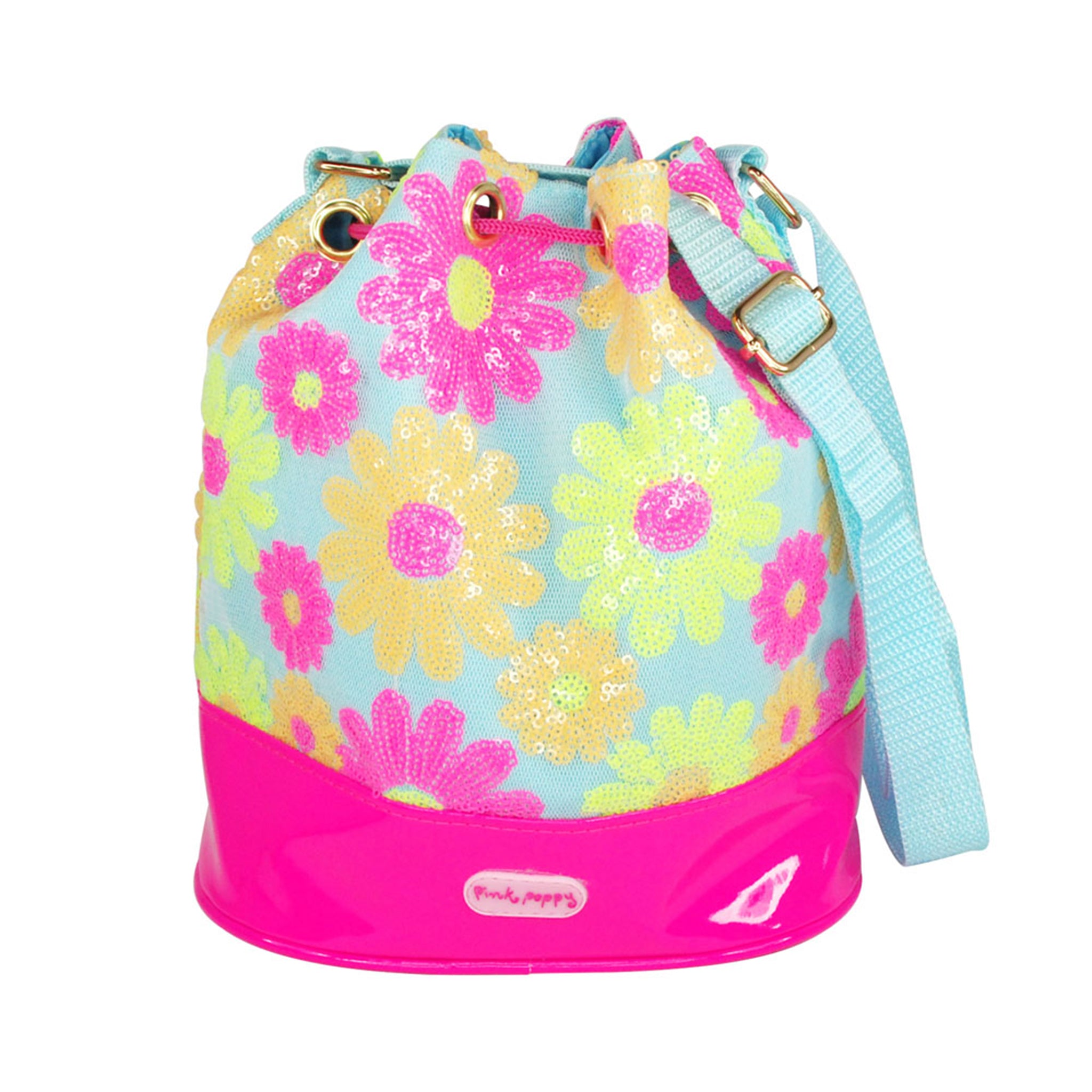 Sequin Daisy Cross Body Bag Satchel - Pink Poppy Australia