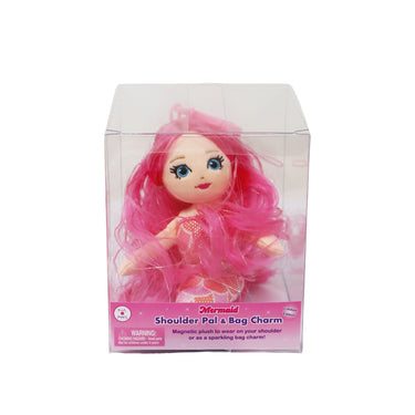 Mermaid 2 in 1 Plush Shoulder Pet & Bag Charm - Pink Poppy Australia