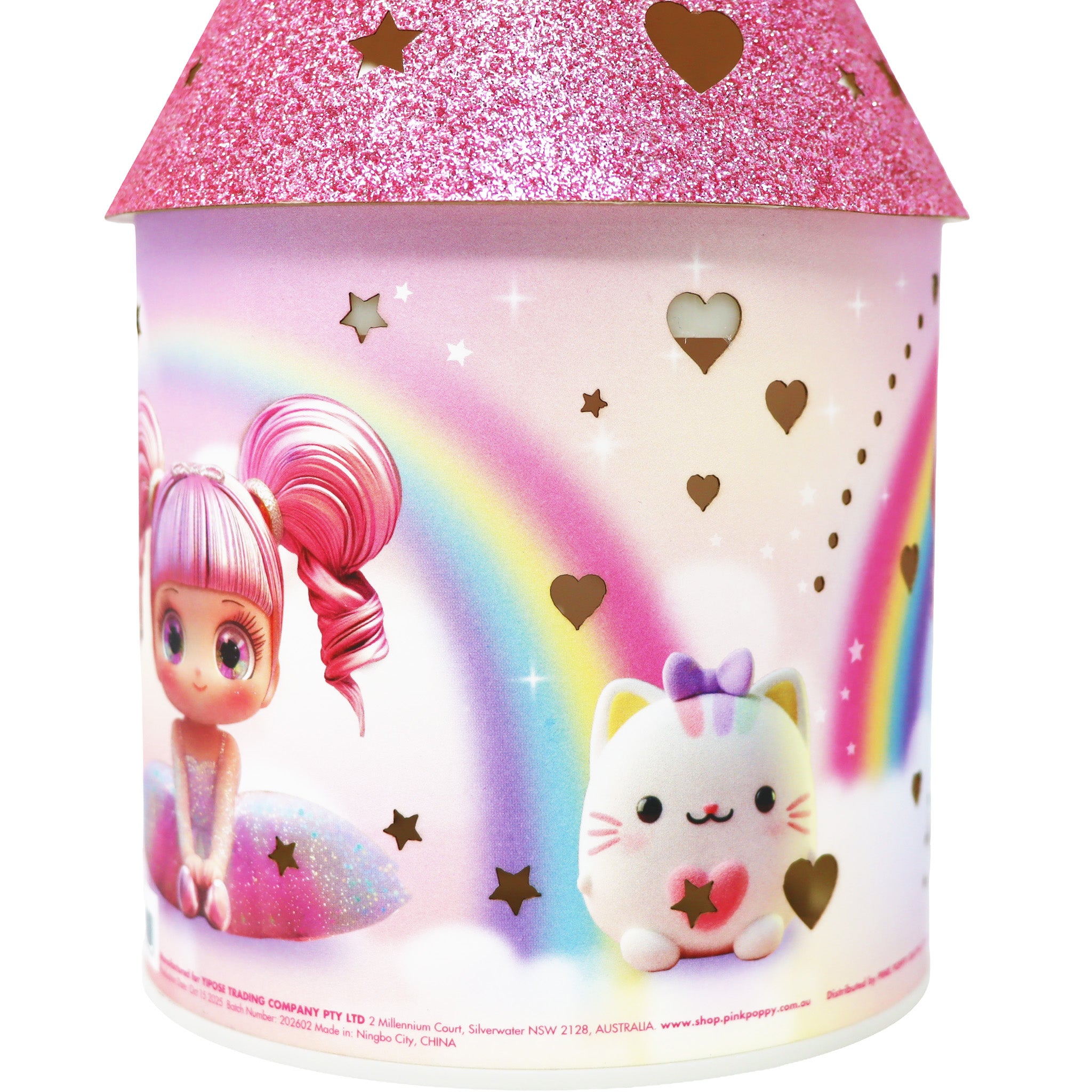 Ballerina Sparkle LED Colour Changing Lantern - Pink Poppy Australia