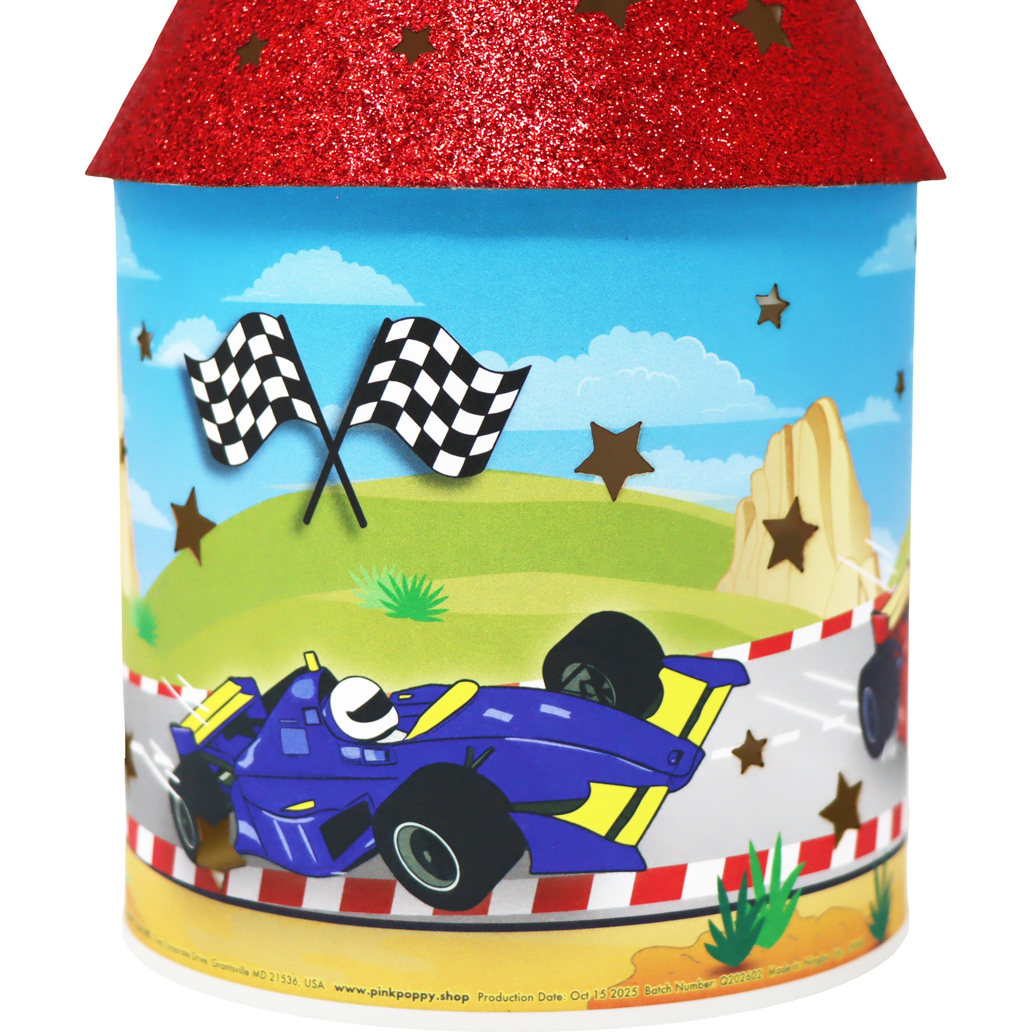 Racing Cars LED Colour Changing Lantern - Pink Poppy Australia