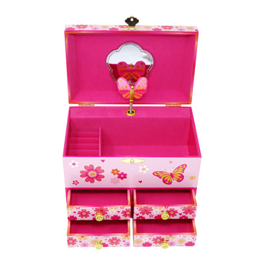 Vibrant Vacation Medium Musical Jewellery Box - Pink Poppy Australia