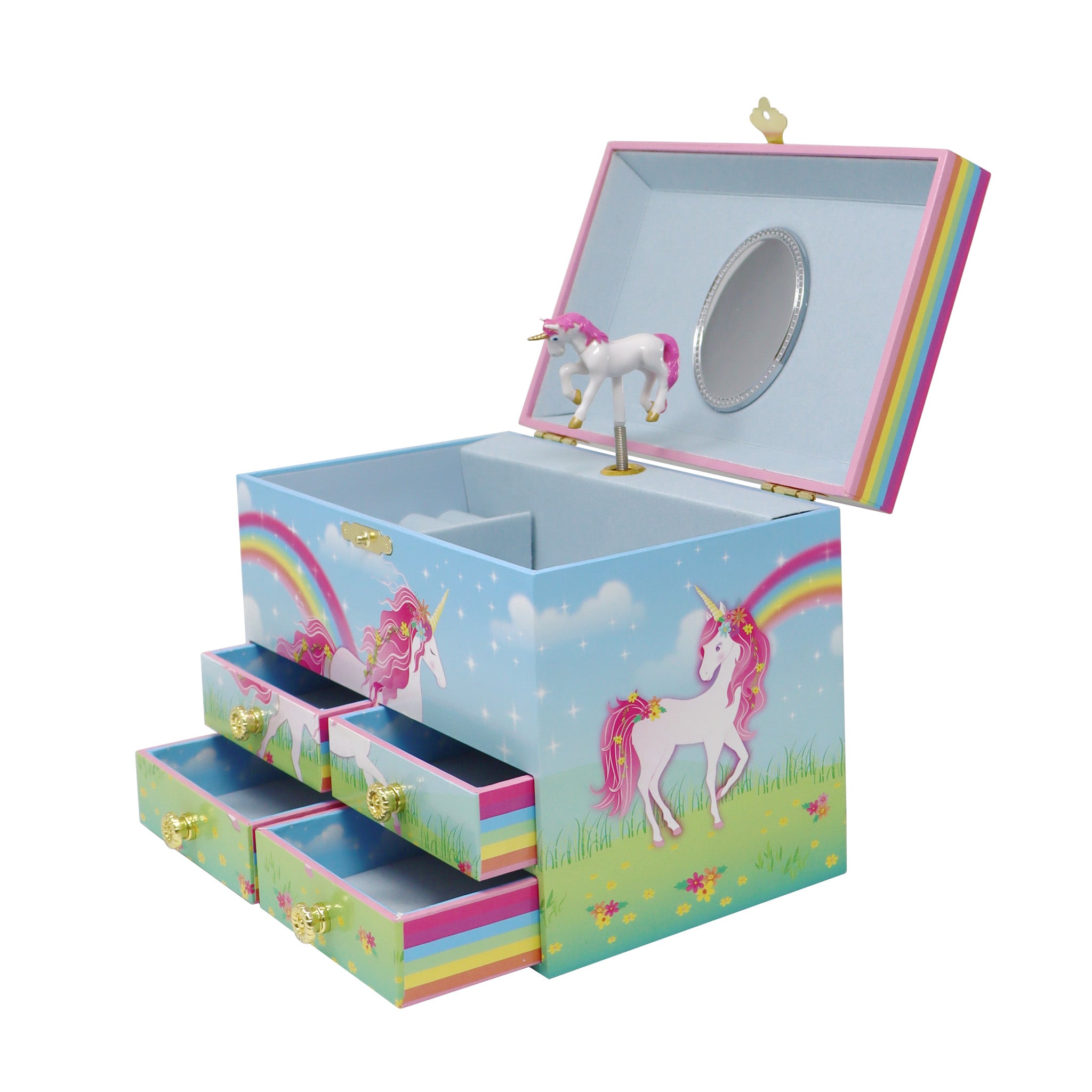 Stardust Unicorn Medium Musical Jewellery Box - Pink Poppy Australia