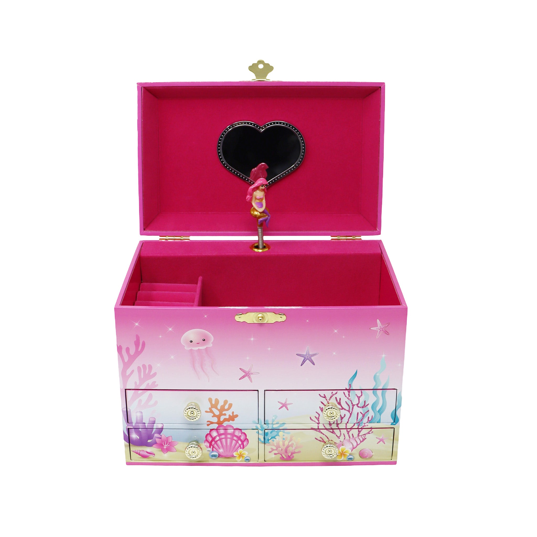 Mermazing Mermaid Medium Musical Jewellery Box - Pink Poppy Australia