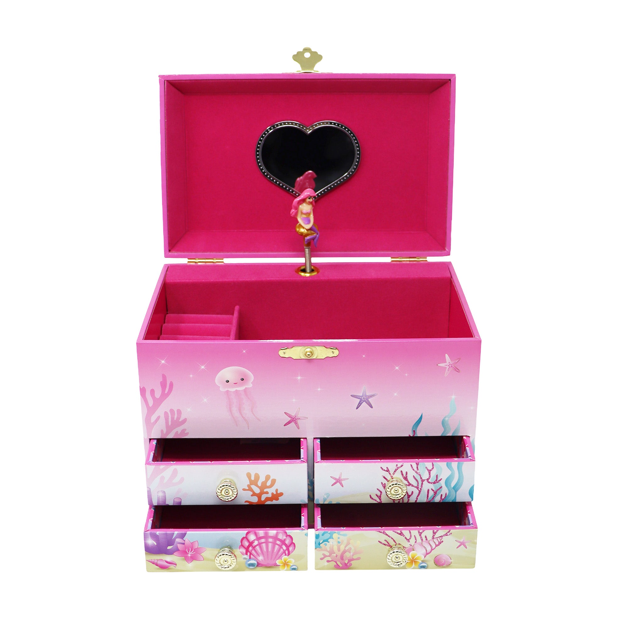 Mermazing Mermaid Medium Musical Jewellery Box - Pink Poppy Australia