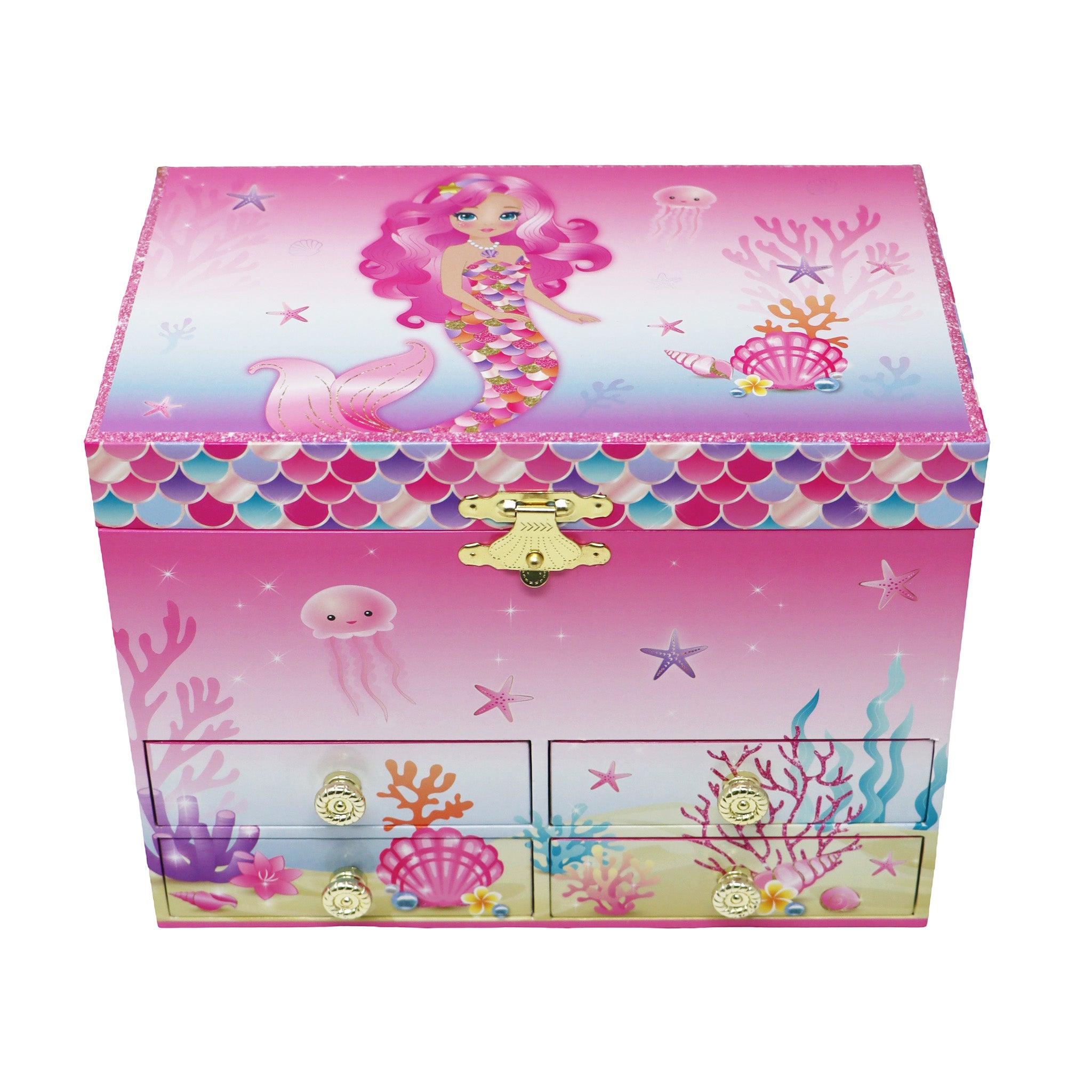 Mermazing Mermaid Medium Musical Jewellery Box - Pink Poppy Australia