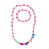 Rosy Candy Necklace & Bracelet Set - Pink Poppy Australia