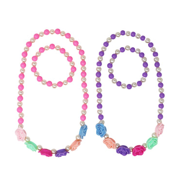 Rosy Candy Necklace & Bracelet Set - Pink Poppy Australia