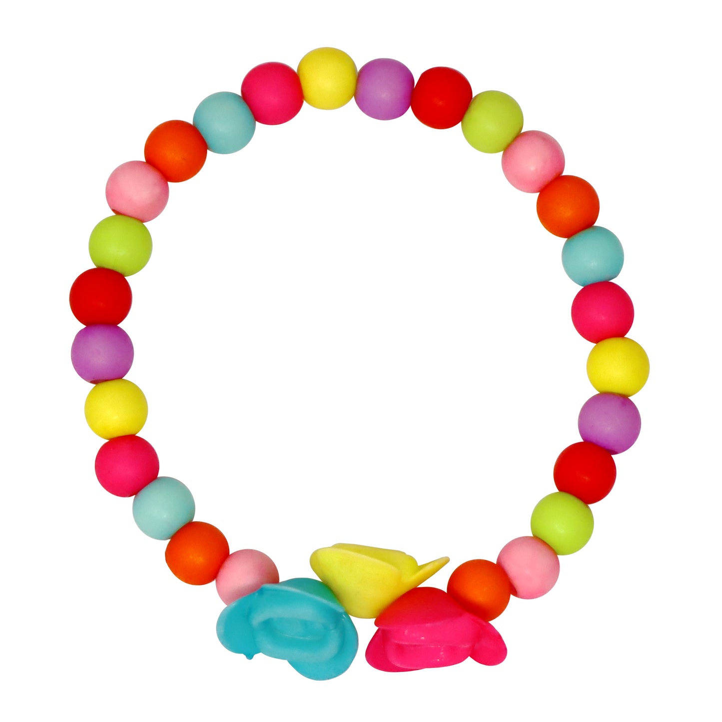 Vibrant Roses Flower Necklace and Bracelet Set - Pink Poppy Australia