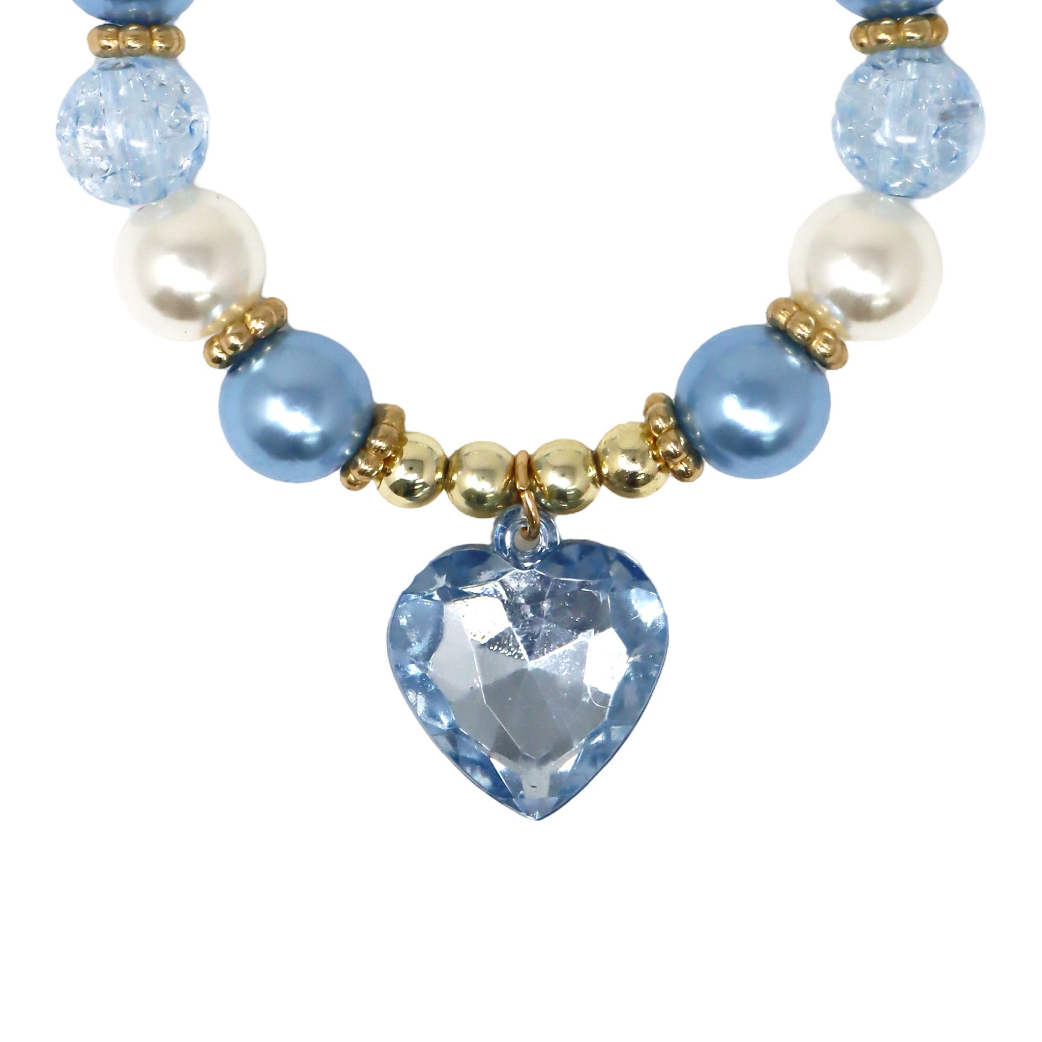 Dance Pearl Heart Necklace and Bracelet Set - Pink Poppy Australia