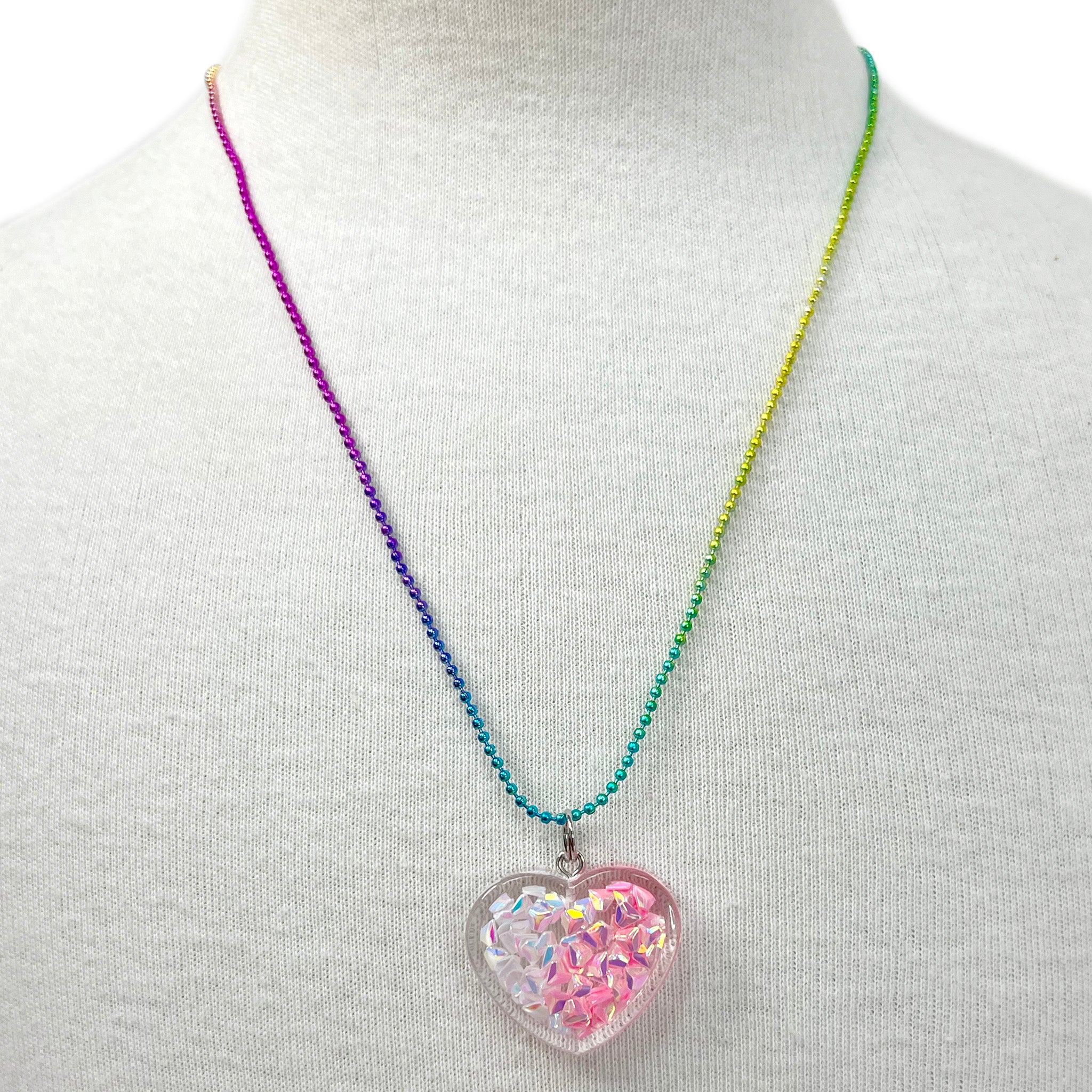 Mermaid Heart Necklace - Pink Poppy Australia