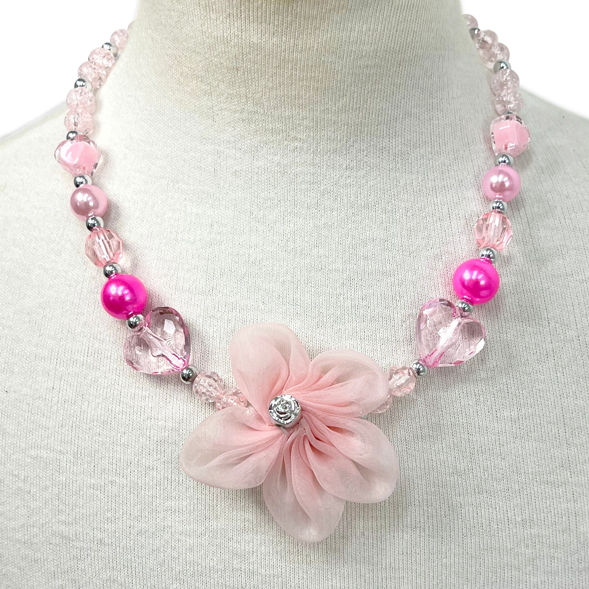 Flower Necklace - Pink Poppy Australia