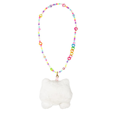 Plush Charm Necklace - Pink Poppy Australia