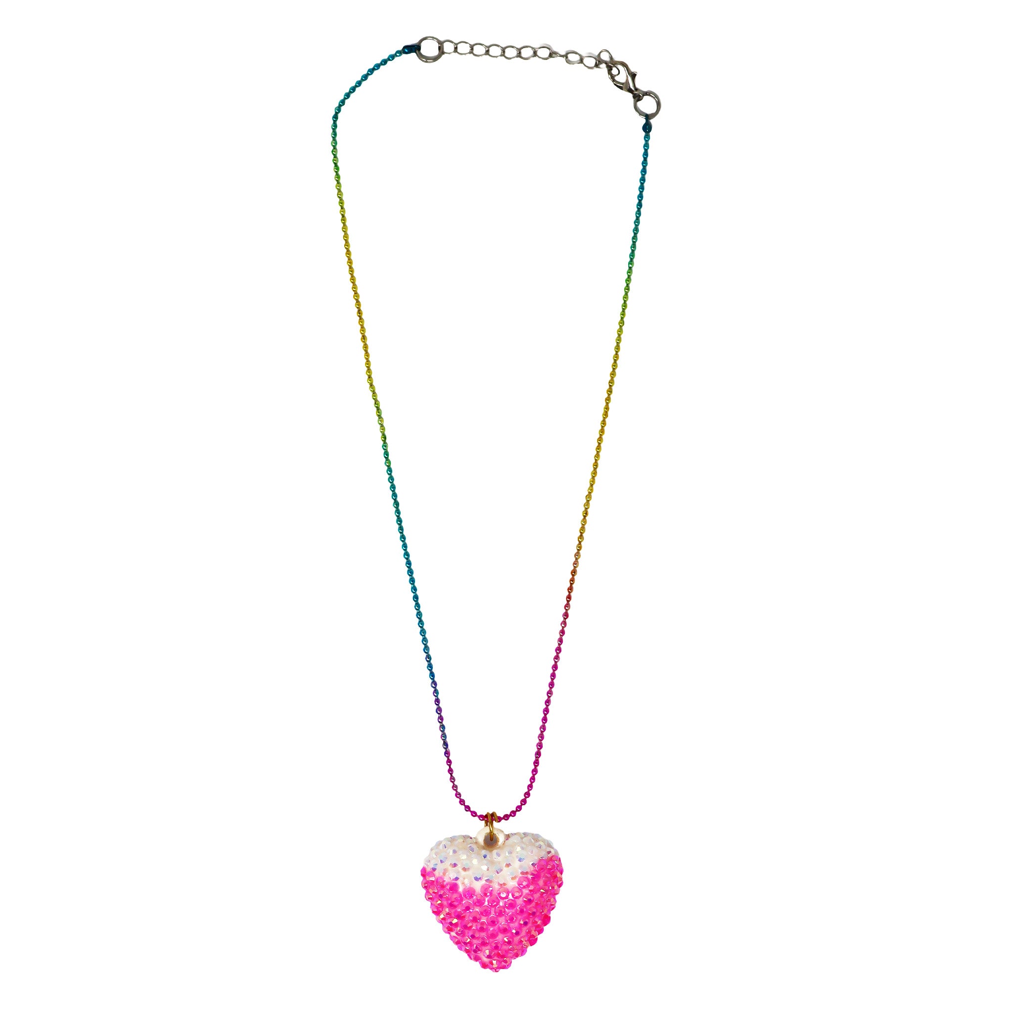 Sparkly Pendant Necklace - Pink Poppy Australia