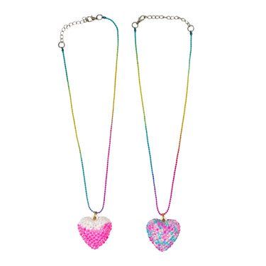 Sparkly Pendant Necklace - Pink Poppy Australia