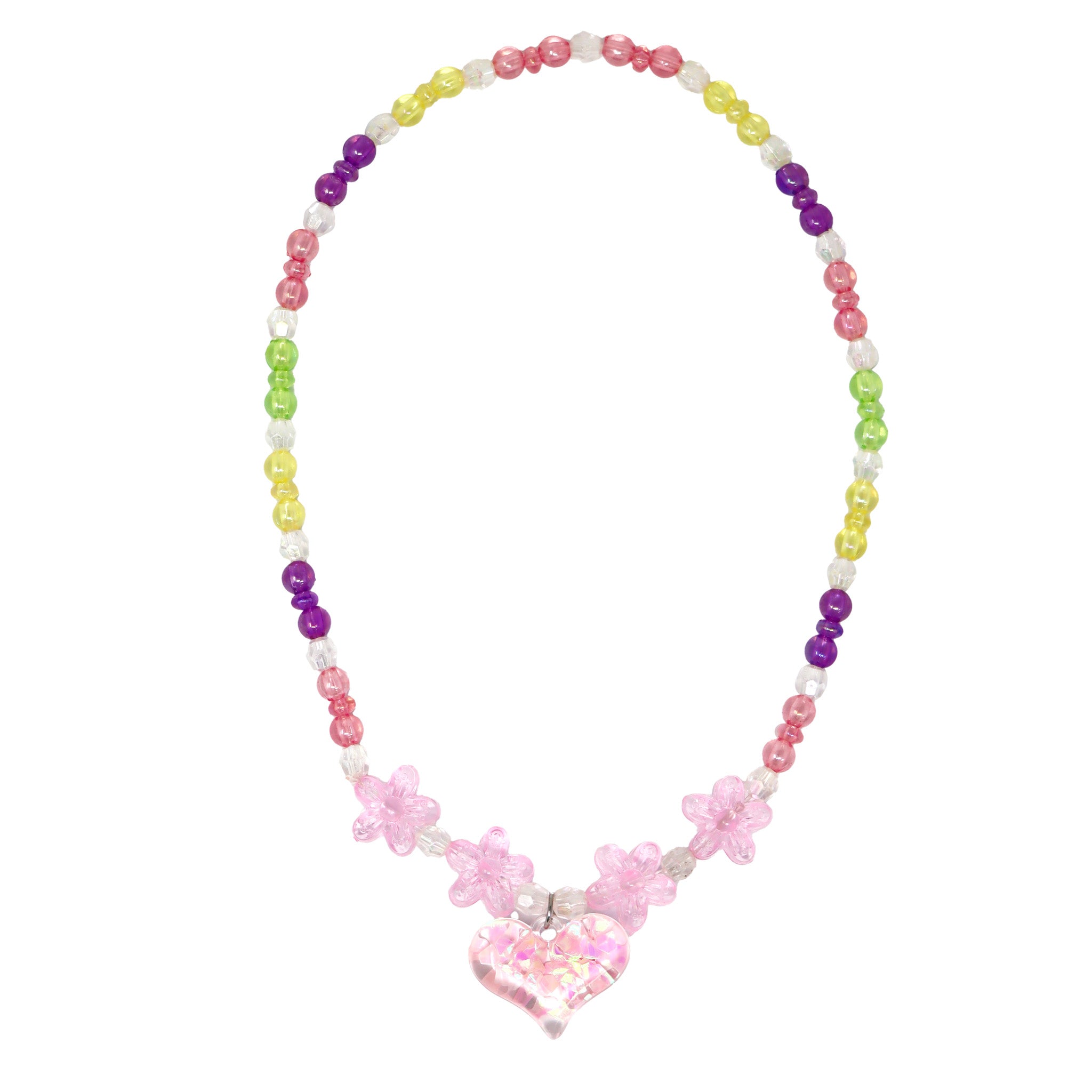 BFF Rainbow Heart Necklace Set - Pink Poppy Australia