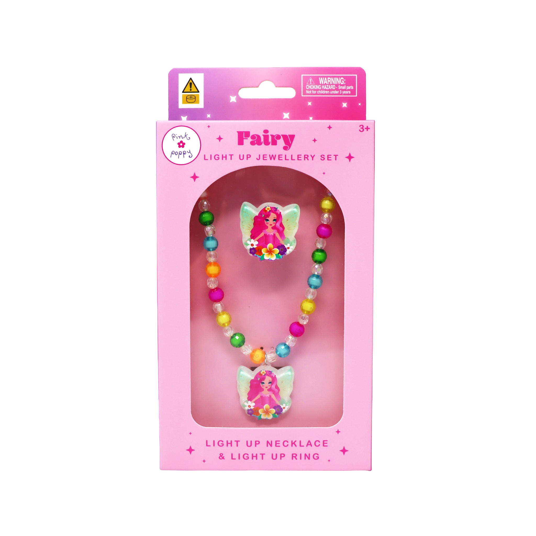 Fairy Magic Light Up Necklace & Ring Set - Pink Poppy Australia