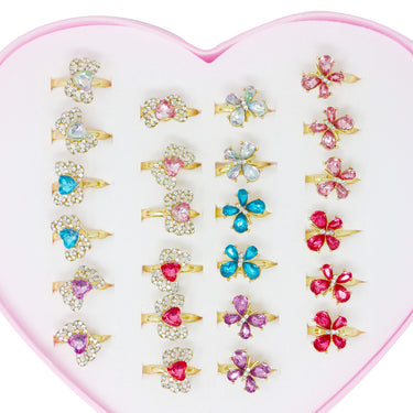 Fidget Sparkle Fashion Rings - 2 designs & 5 colourways in each design - Pink Poppy Australia