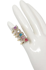 Fidget Sparkle Fashion Rings - 2 designs & 5 colourways in each design - Pink Poppy Australia