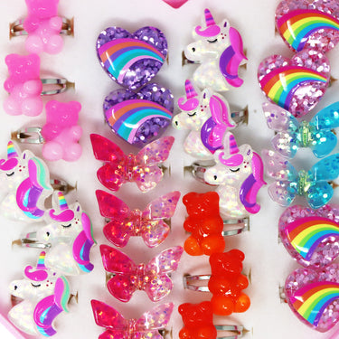 Sparkly Girls Rings - Pink Poppy Australia