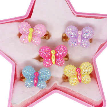 Sparkle Butterfly Rings - Pink Poppy Australia