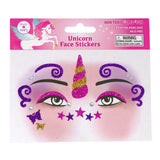 Dreamy Unicorn Sparkling Face Stickers - Pink Poppy Australia