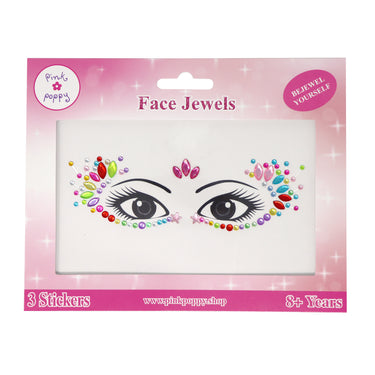 Romantics Bejeweled Face Jewels - Pink Poppy Australia