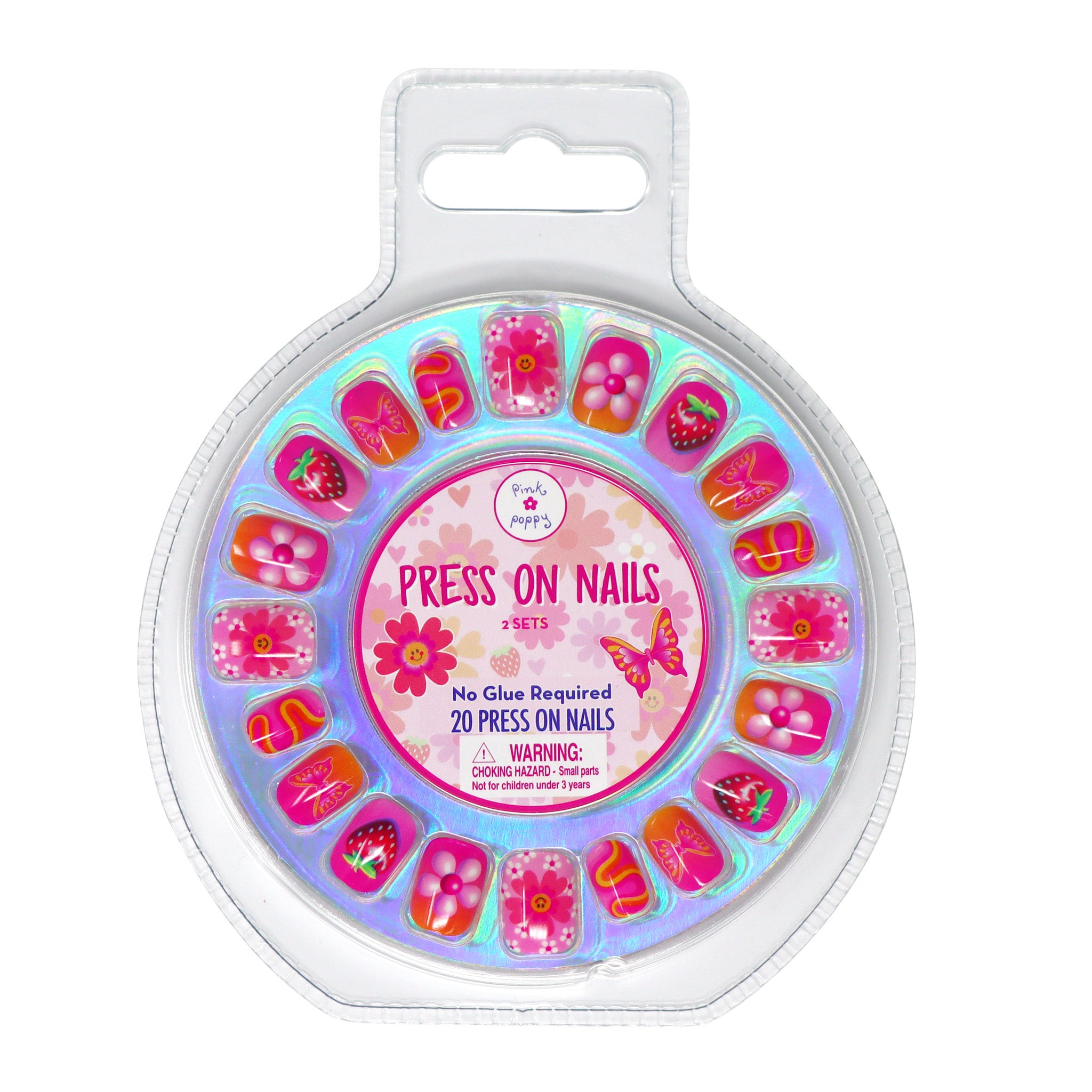 Fairy Butterfly Press On Nails - Pink Poppy Australia