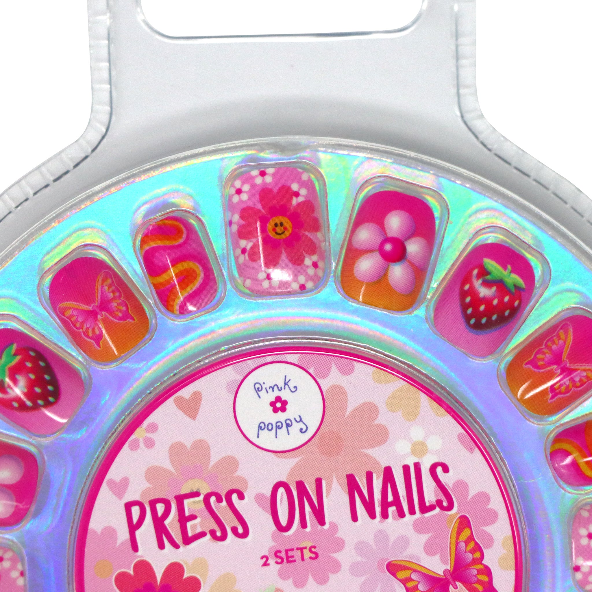 Fairy Butterfly Press On Nails - Pink Poppy Australia