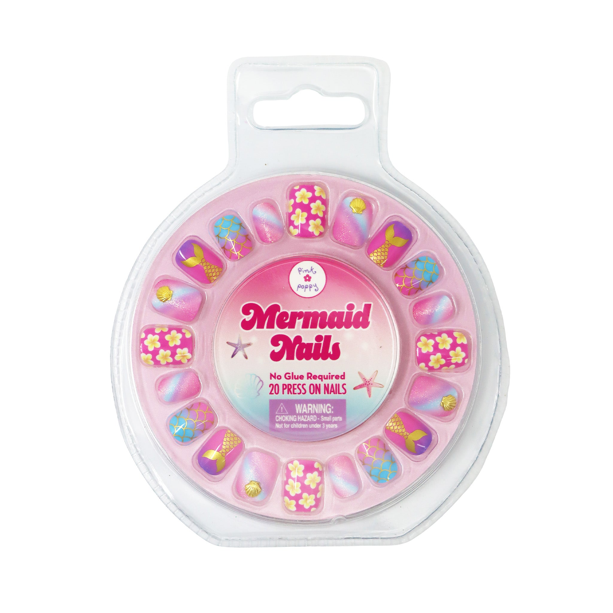 Mermazing Mermaid 3D Press On Nails - Pink Poppy Australia