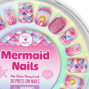 Mermaid Sparkle 3D Press On Nails - Pink Poppy Australia