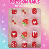 3D Fidget Spinner Press On Nails - Strawberry - Pink Poppy Australia