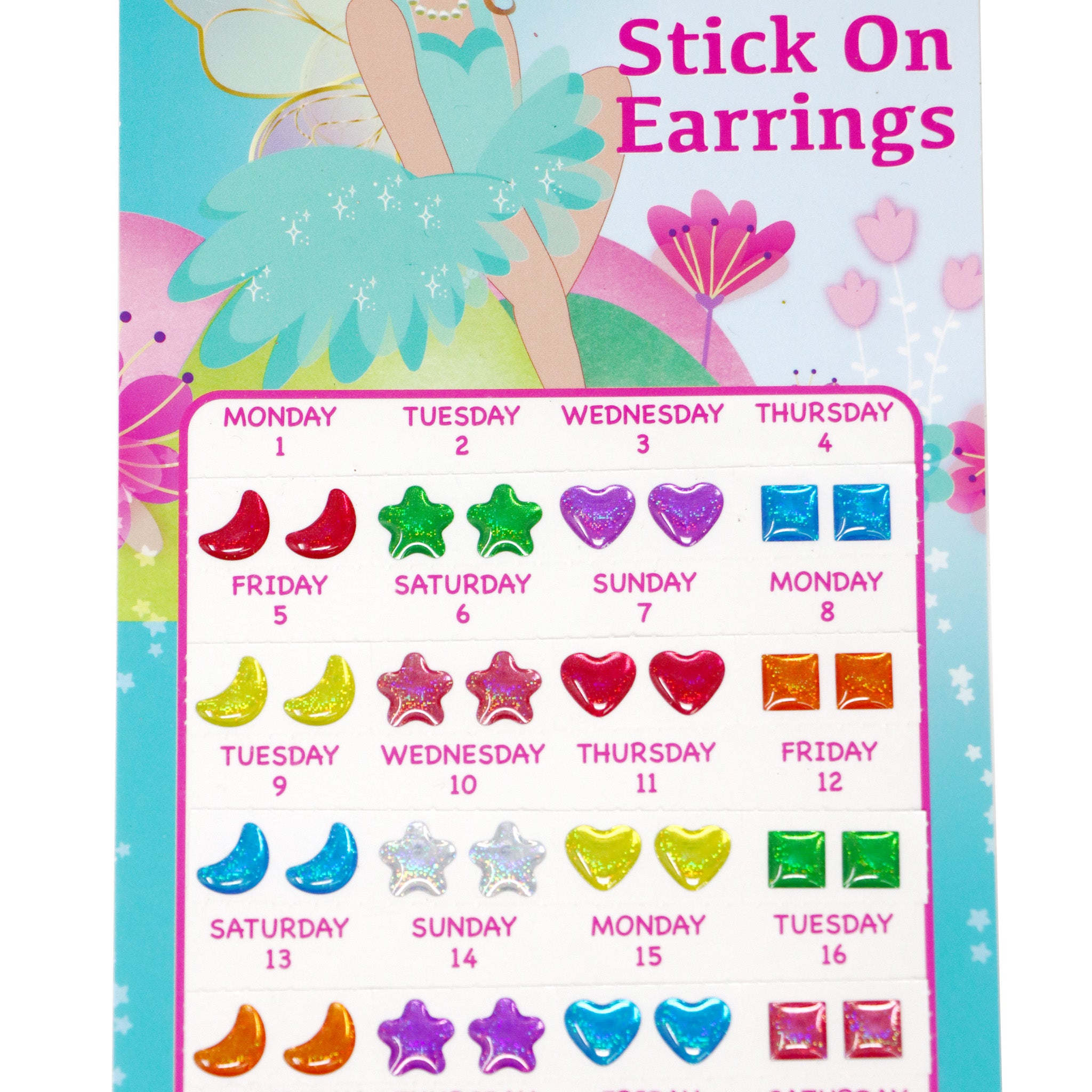 30 Pairs Fairy Butterfly Friends Stick On Earrings - Pink Poppy Australia