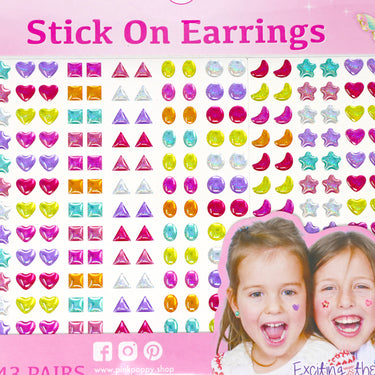 143 Pairs Of Stick On Earrings - Pink Poppy Australia