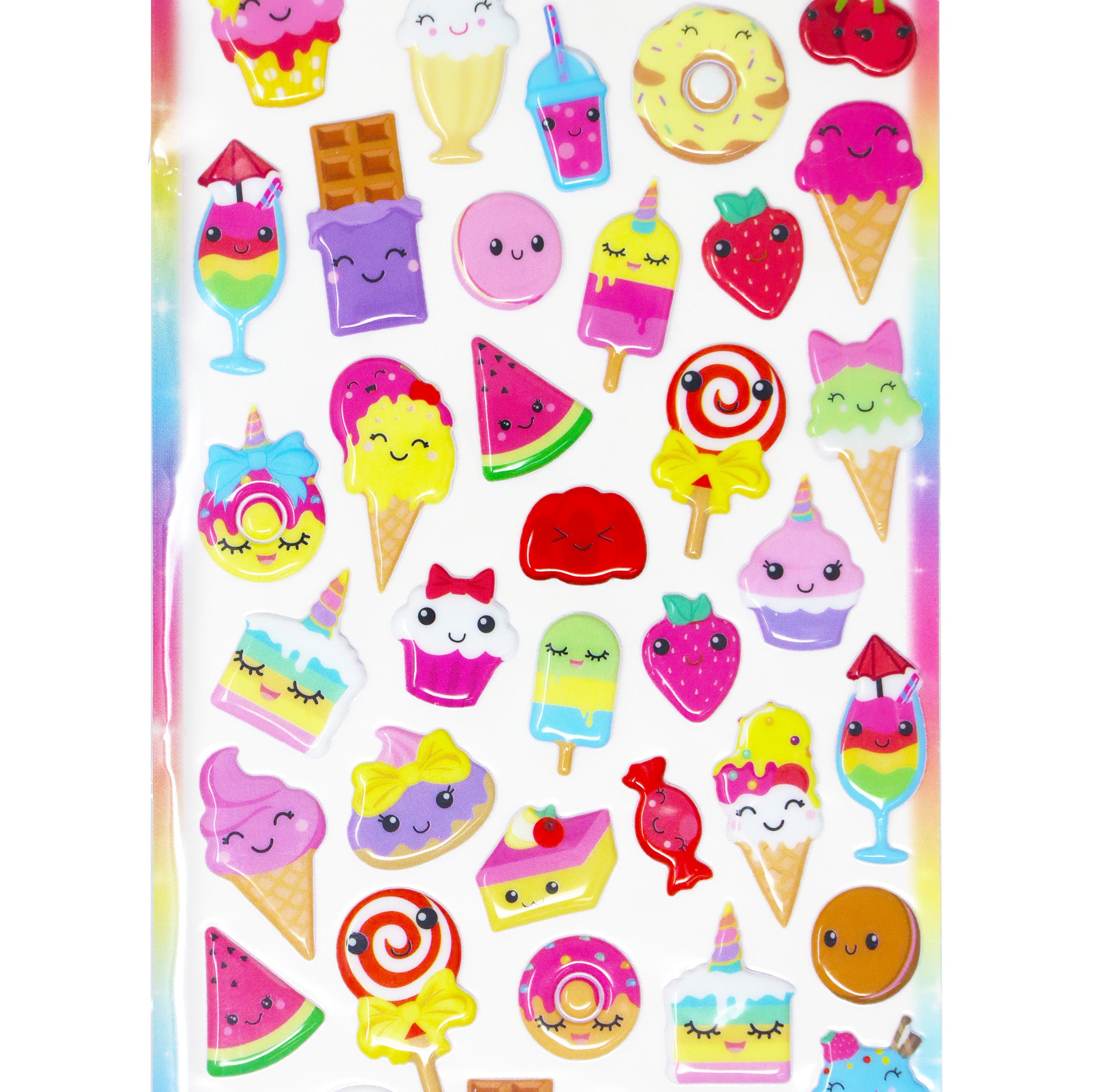 Puffy stickers - Pink Poppy Australia