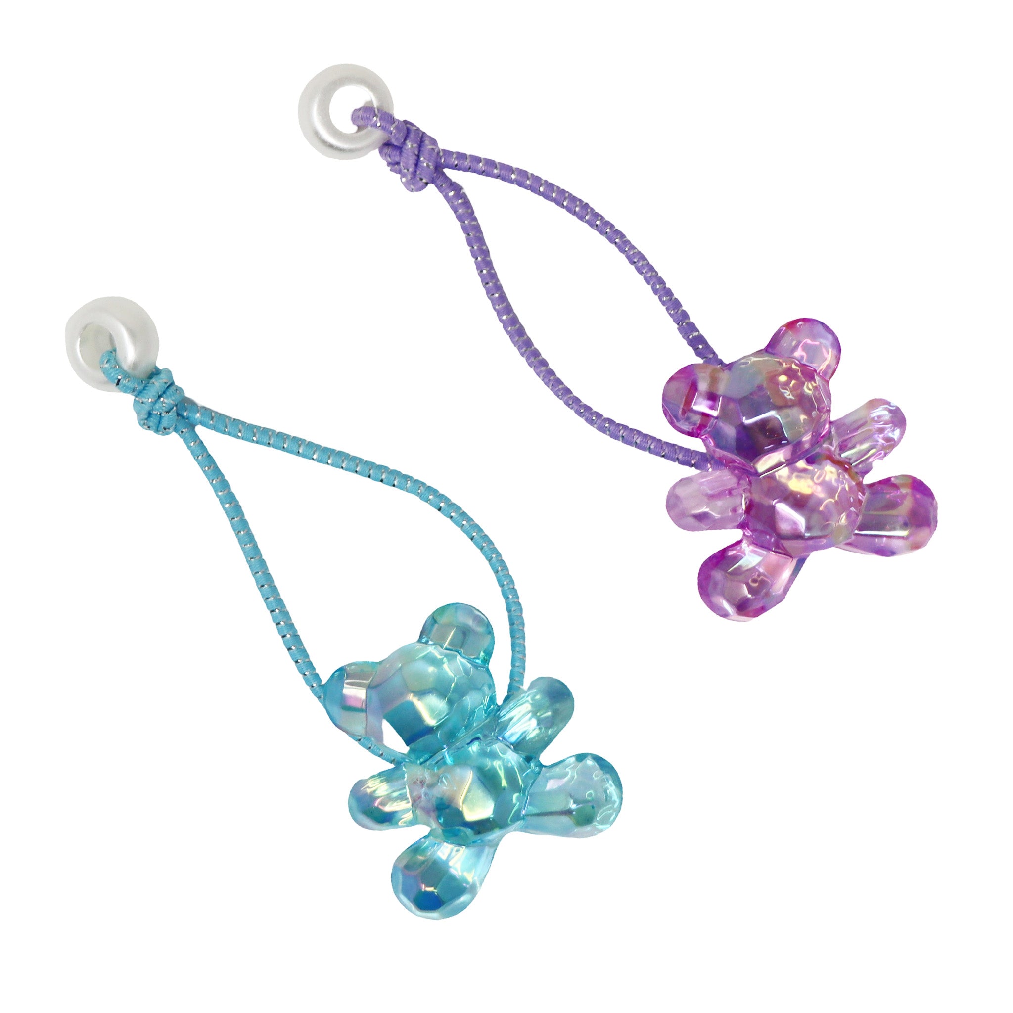 Teddy Bear Hair Elastics - Pink Poppy Australia