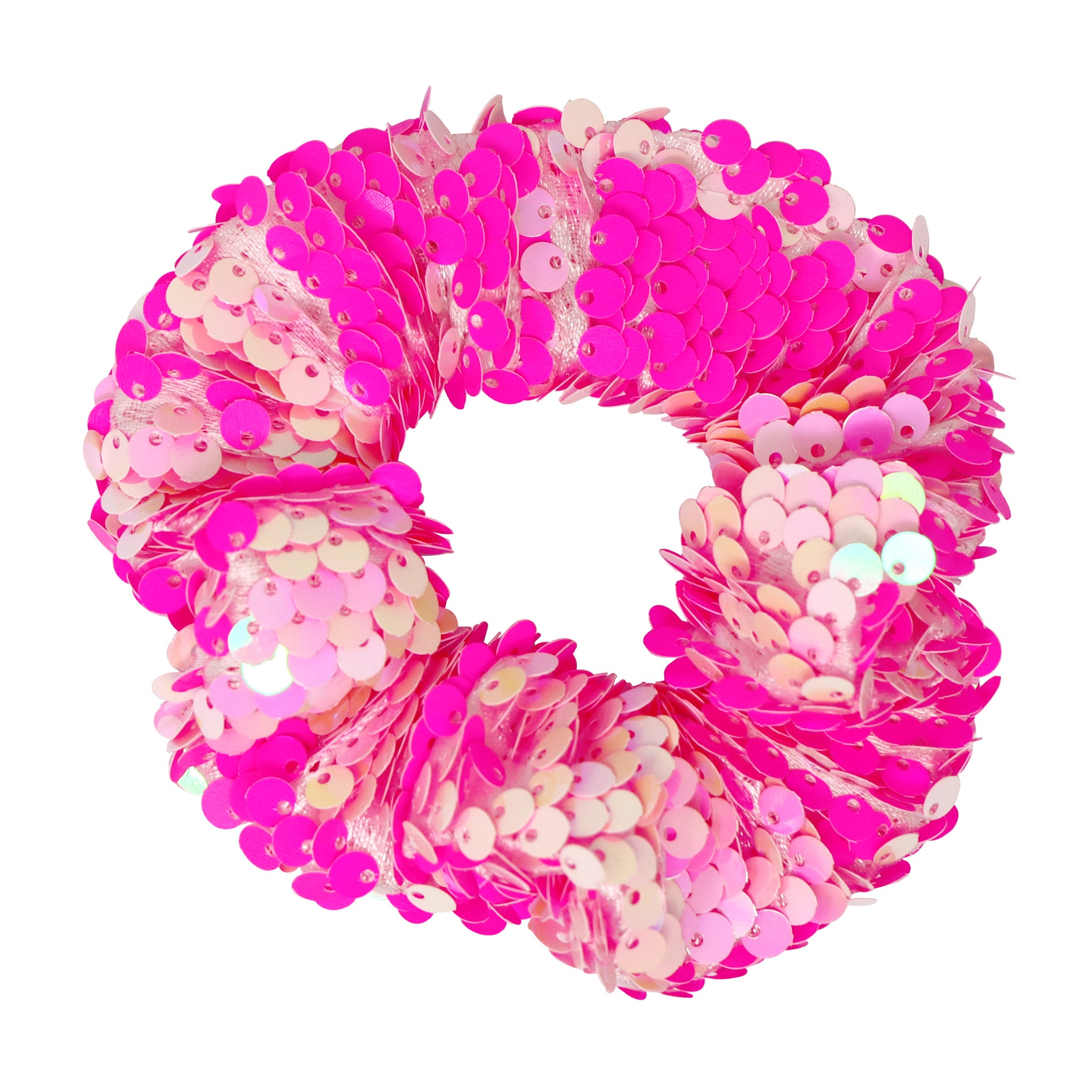 Pink Sequin Hair Scrunchie - Pink Poppy Australia