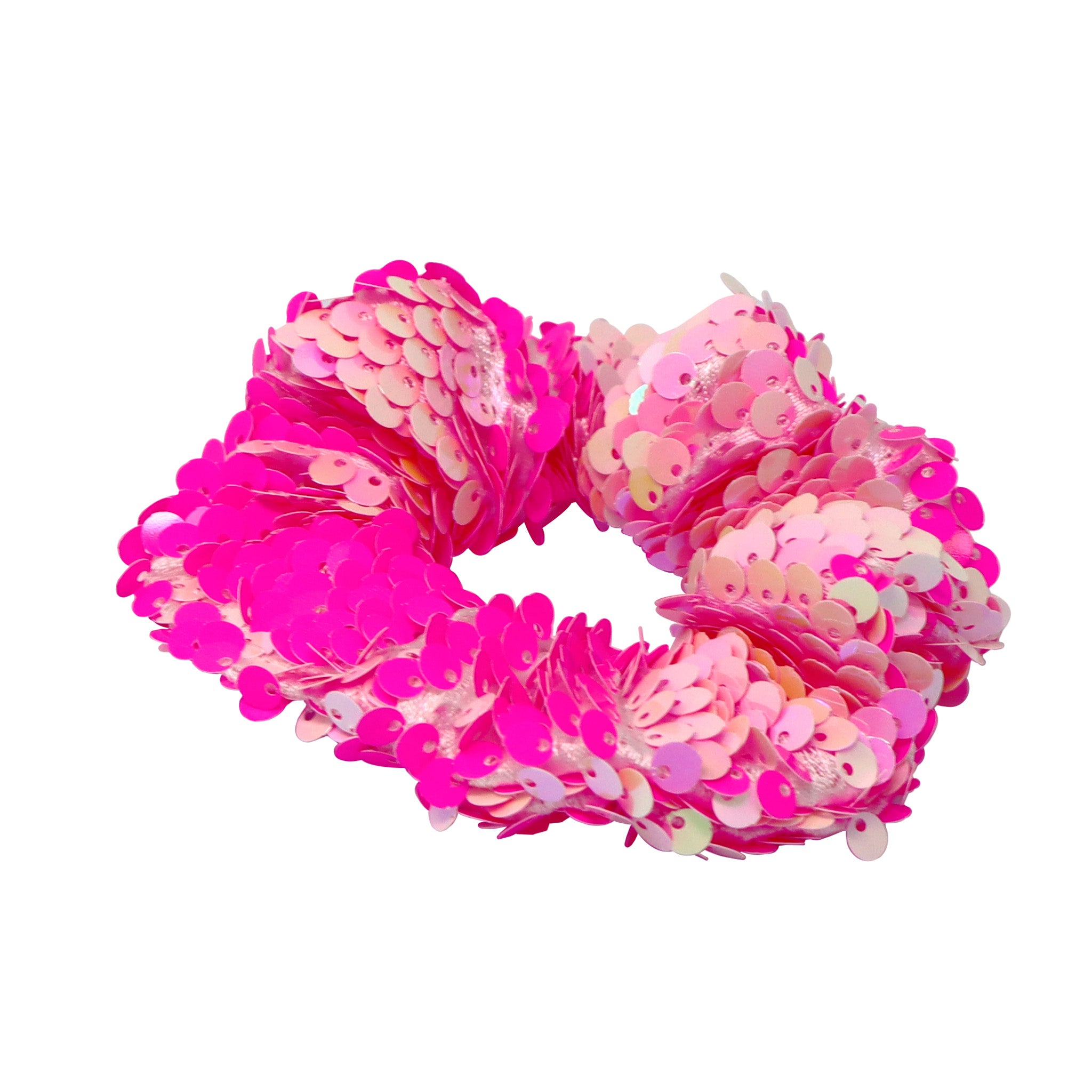 Pink Sequin Hair Scrunchie - Pink Poppy Australia