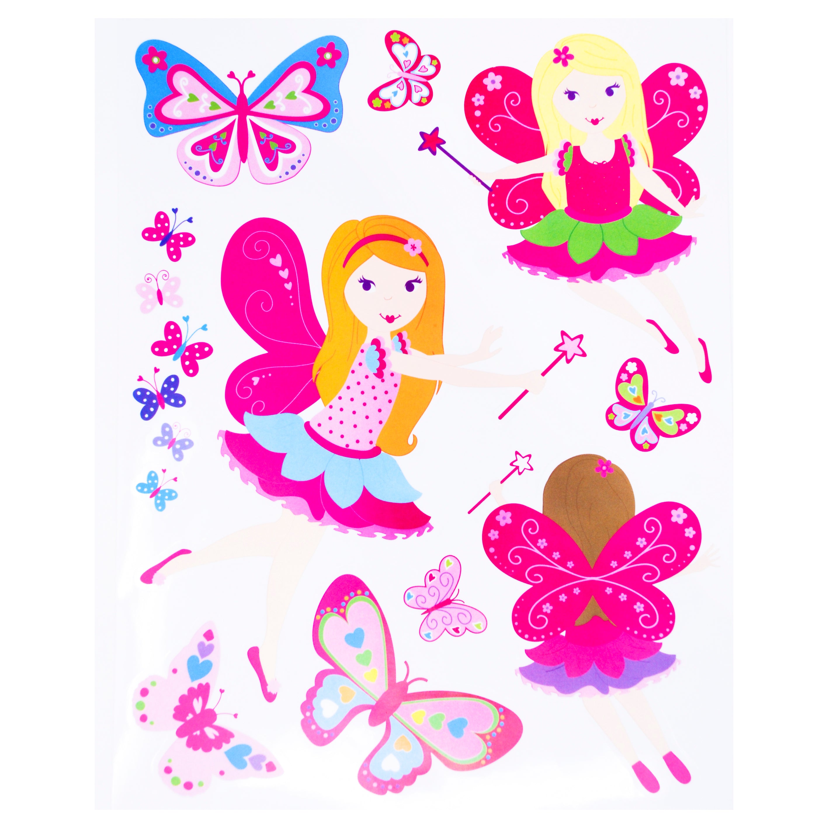 Butterfly and Fairy 3D Wall Decals - Pink Poppy Australia