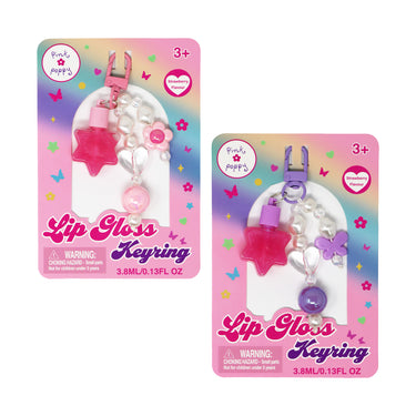 Tween Lip Gloss Keyring - Pink Poppy Australia