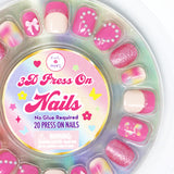 3D Love Heart Press On Nails - Pink Poppy Australia